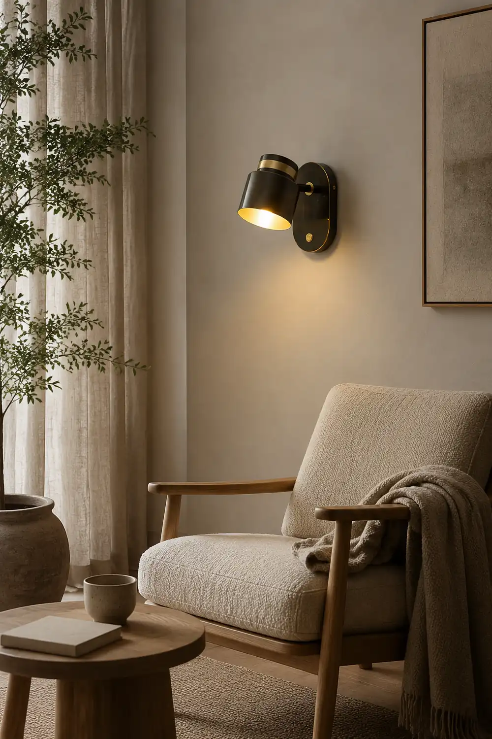 Brass Cylinder Wall Lamp - Lumpaz