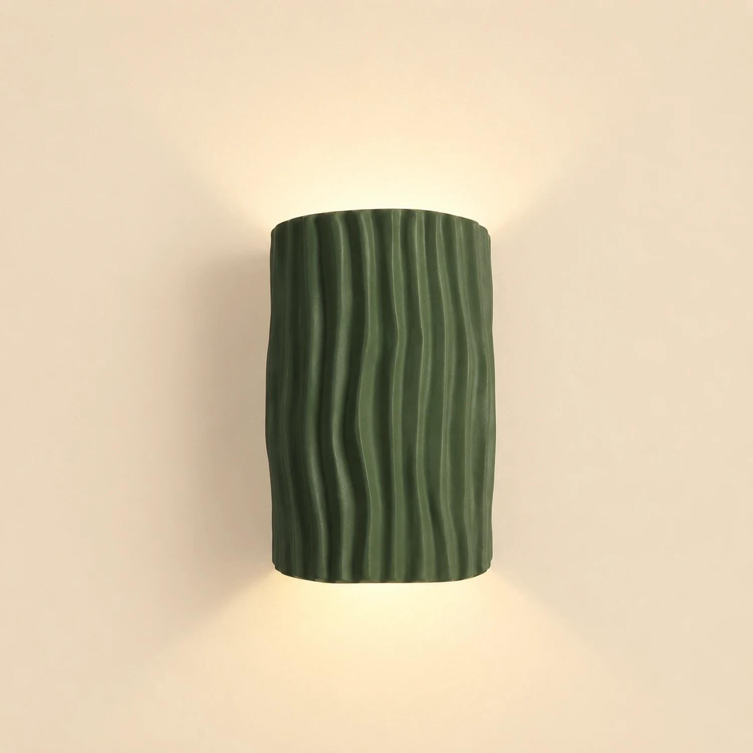 Pleated Resin Wall Lamp - Lumpaz