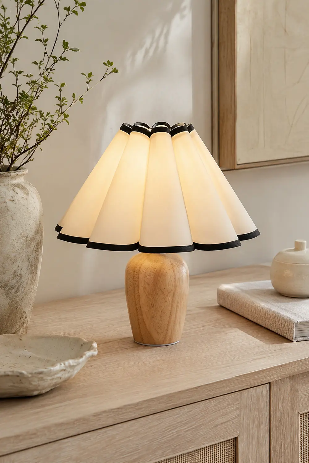Vintage Fluted Table Lamp - Lumpaz