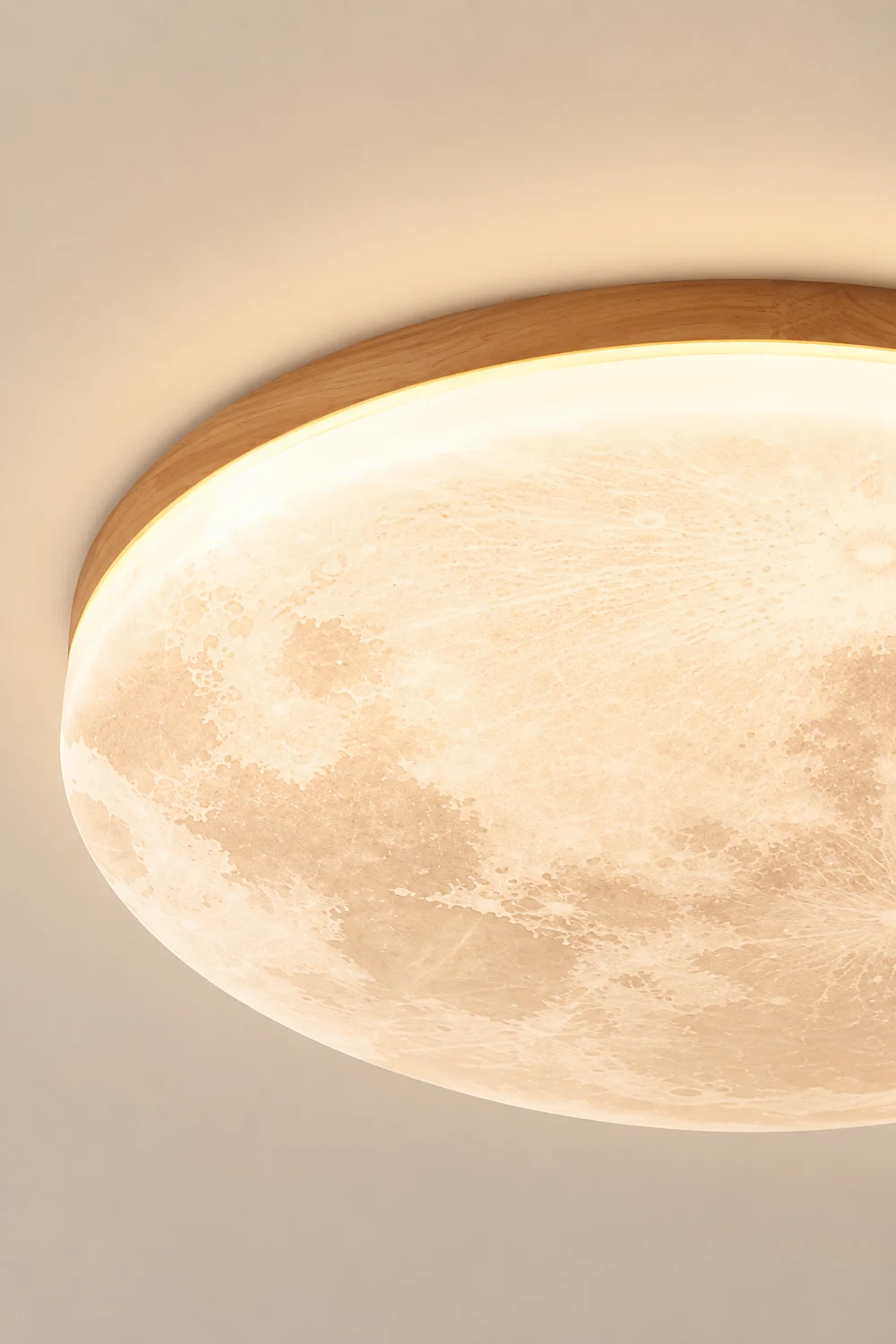 Creative Round Moon LED Ceiling Light - Lumpaz