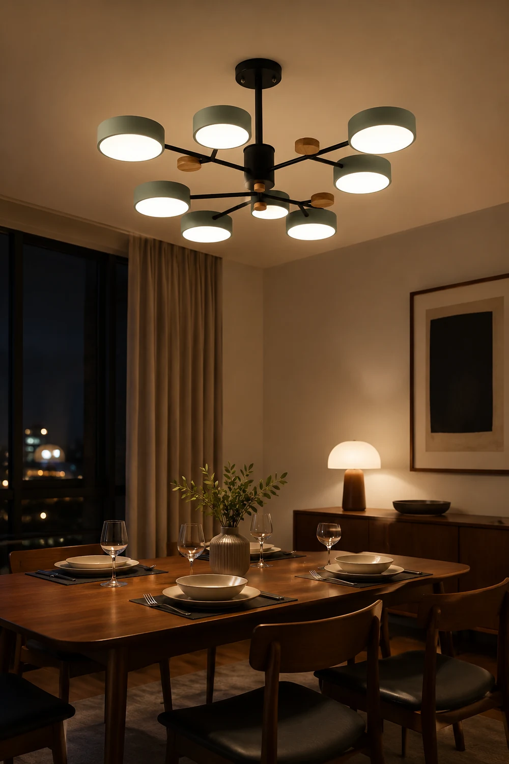 Contemporary Acrylic LED Hanging Pendant Light - Lumpaz