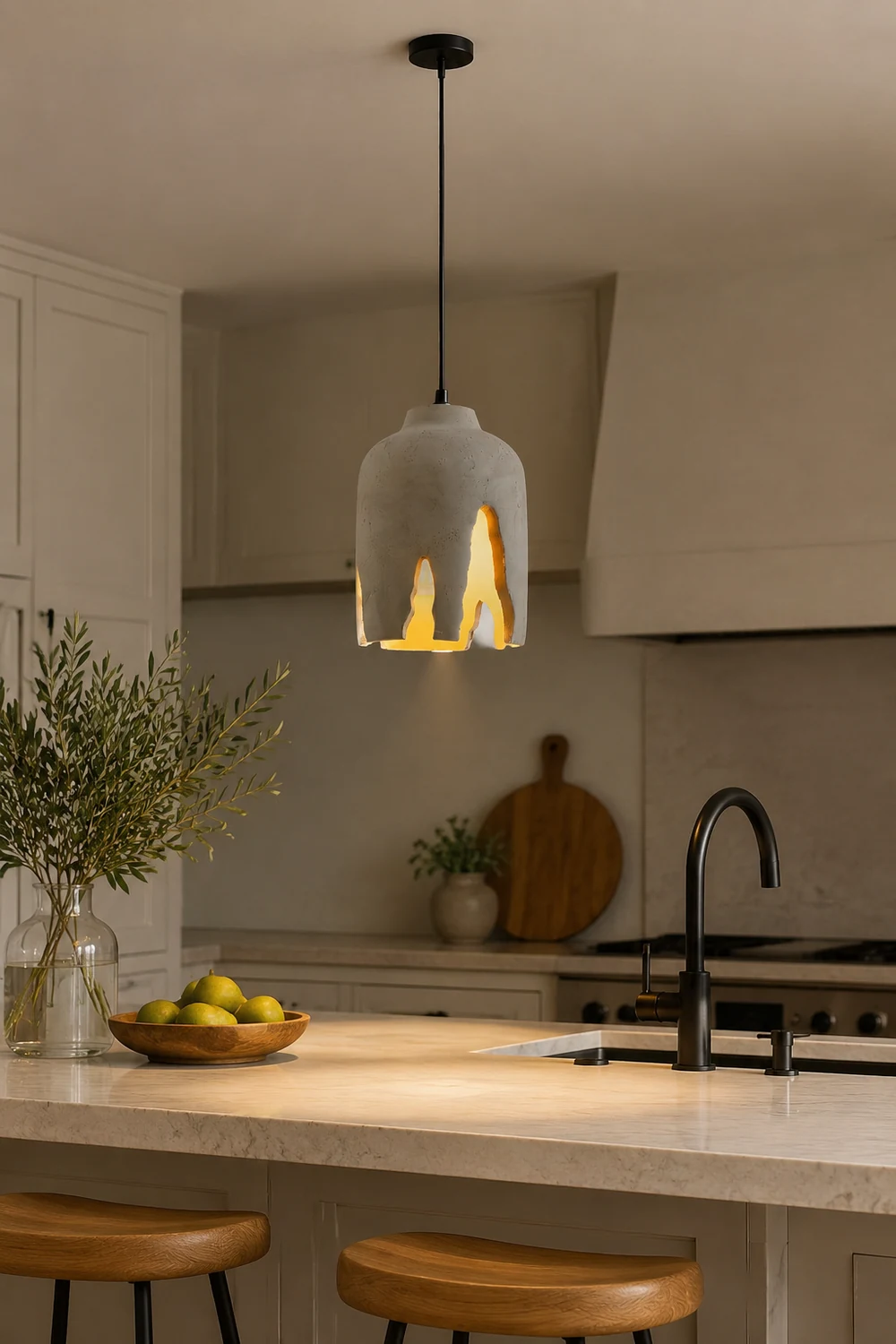 Cement Hanging Lamp - Lumpaz