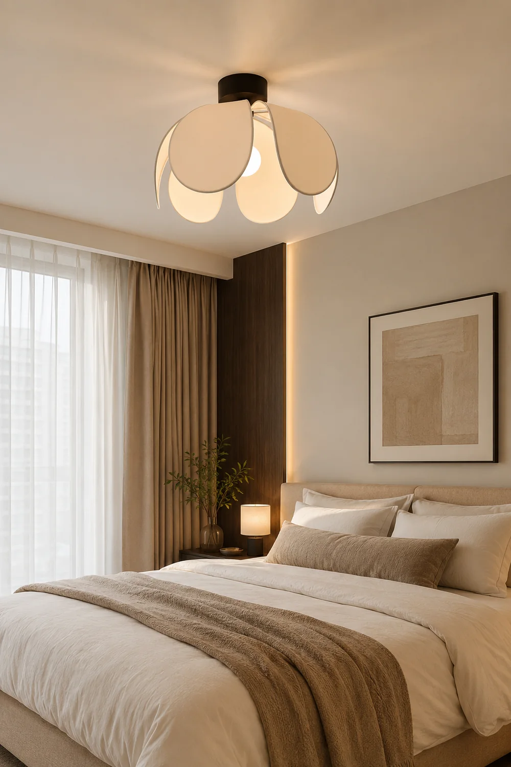 Flower Fabric Ceiling Lamp - Lumpaz