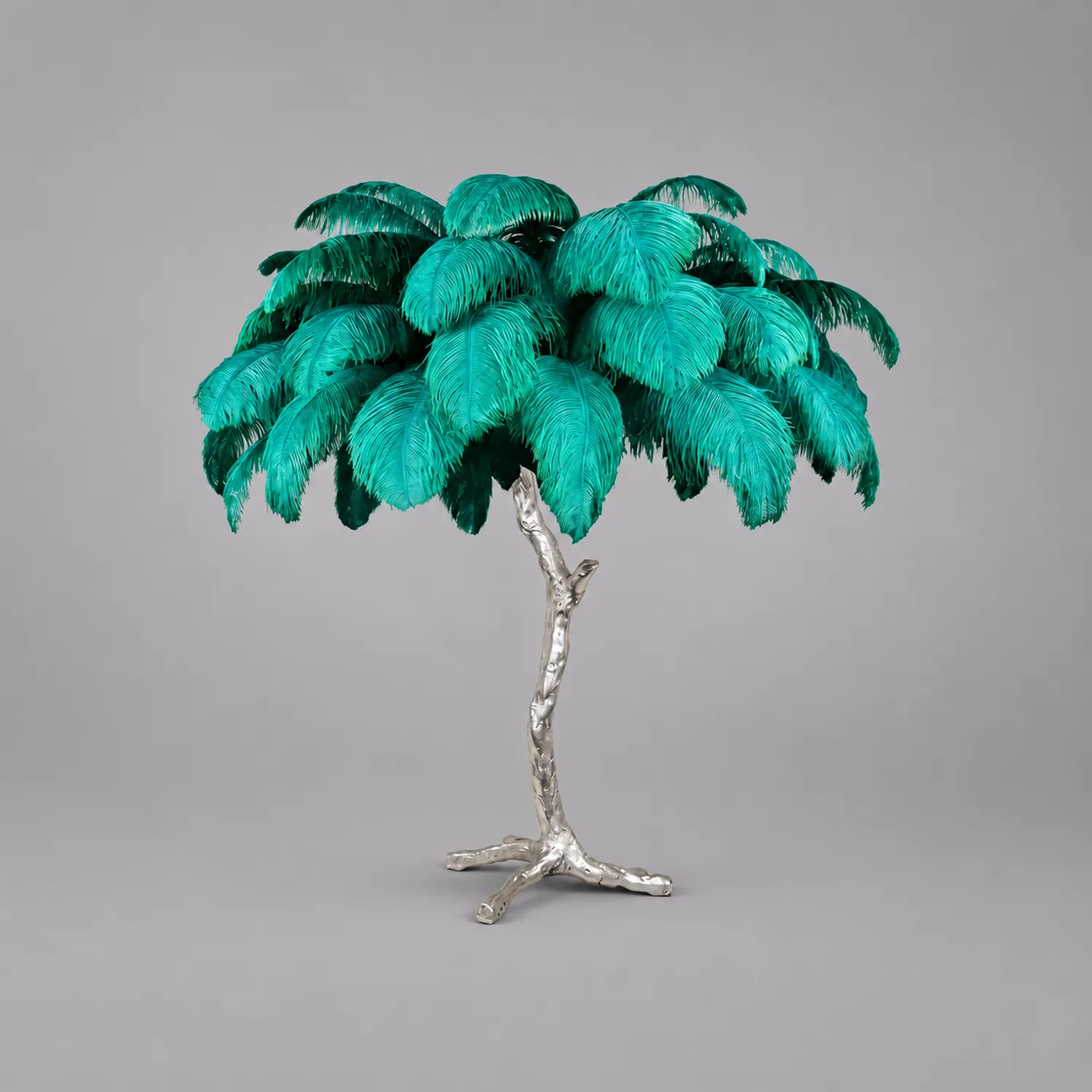 Ostrich Feather Table Lamp - Lumpaz