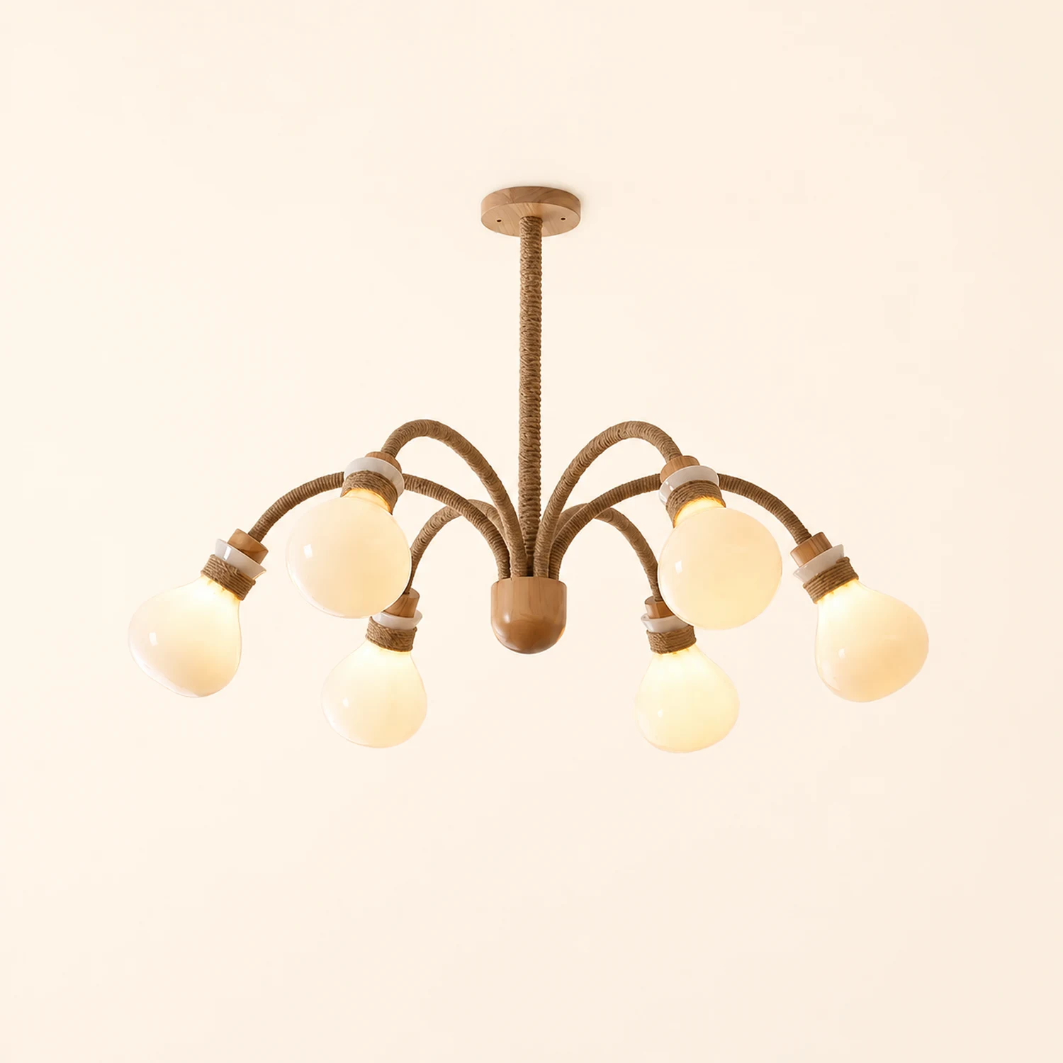 Hemp Rope Chandelier - Lumpaz
