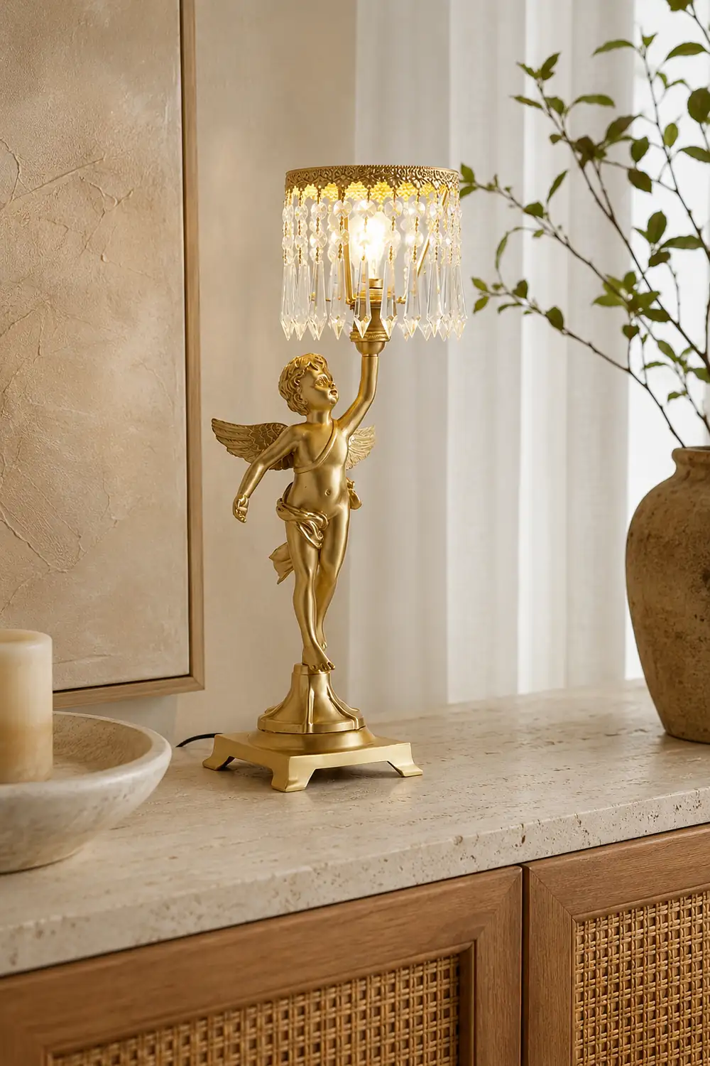 Angel Crystal Table Lamp - Lumpaz