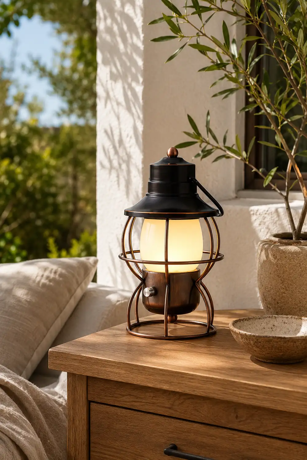 Railroad Lantern Table Lamp - Lumpaz