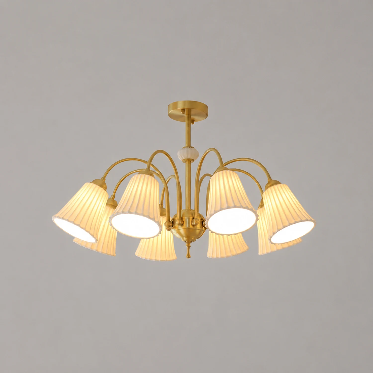Asea Brass Chandelier - Lumpaz