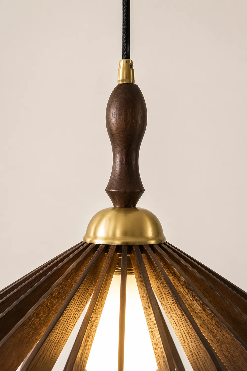 Umbrella Wood Pendant Lamp - Lumpaz