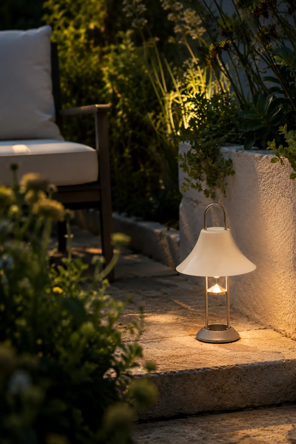 Mousqueton Outdoor Built-in Battery Table Lamp - Lumpaz