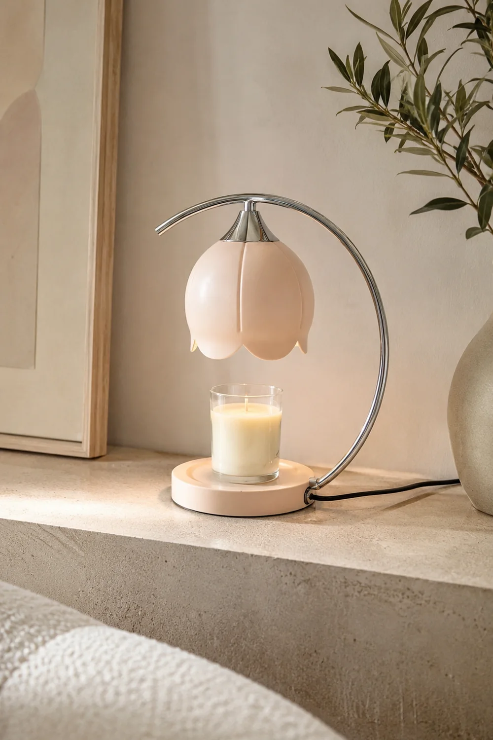Floral Candle Table Lamp - Lumpaz