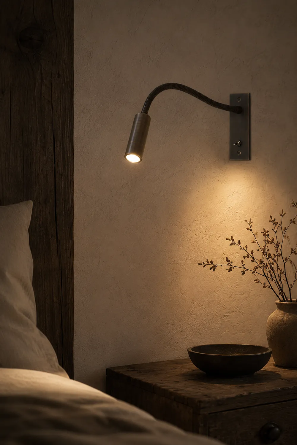 LED Bedroom Art Deco Wall Light - Lumpaz