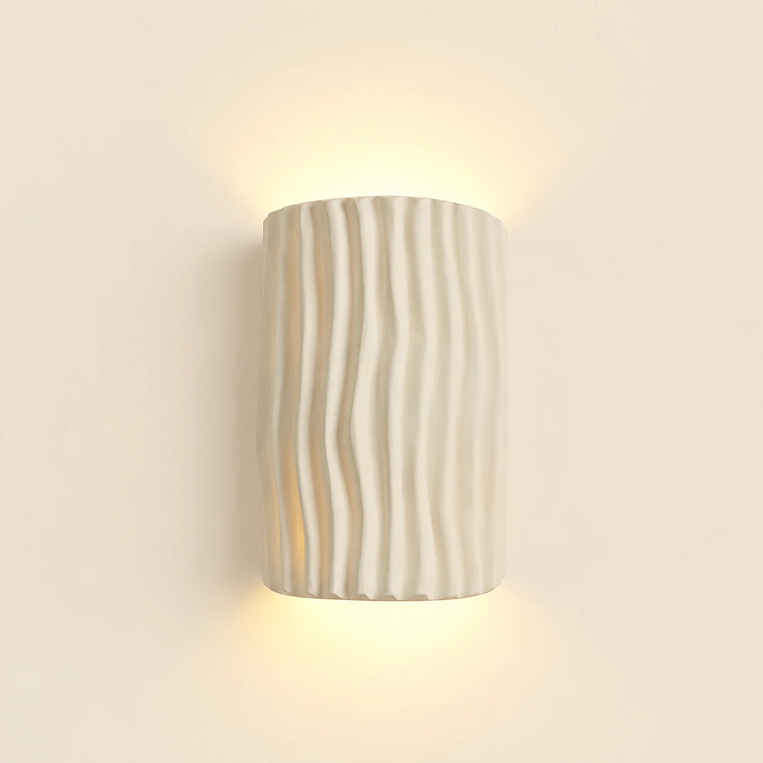 Pleated Resin Wall Lamp - Lumpaz