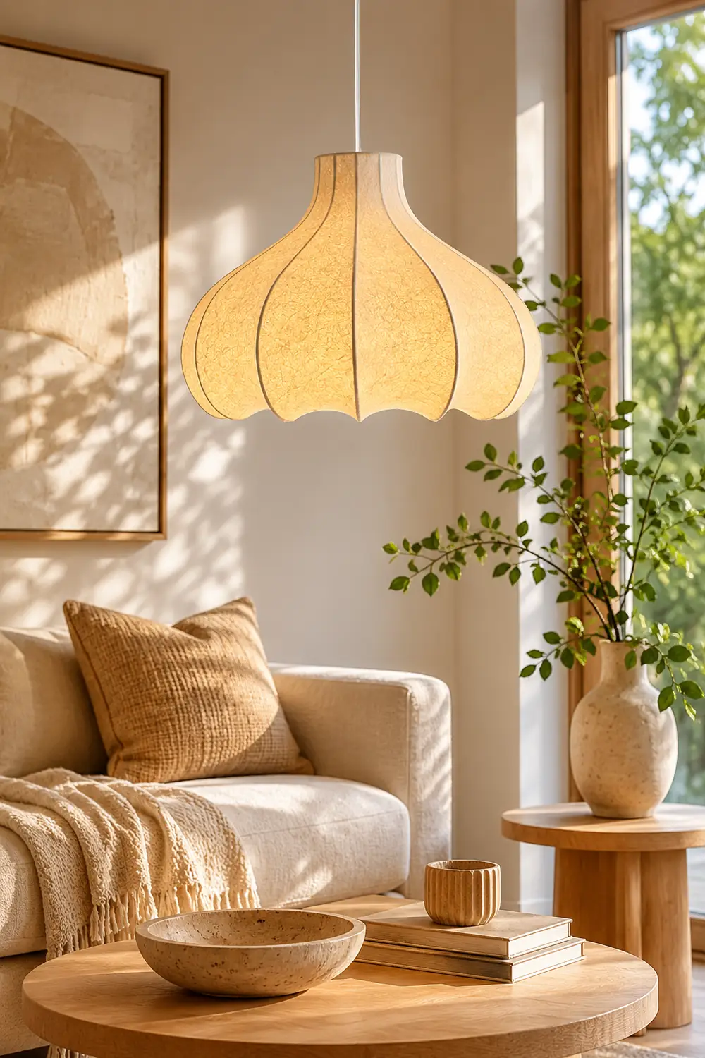 Cocoon Silk Pendant Lamp - Lumpaz