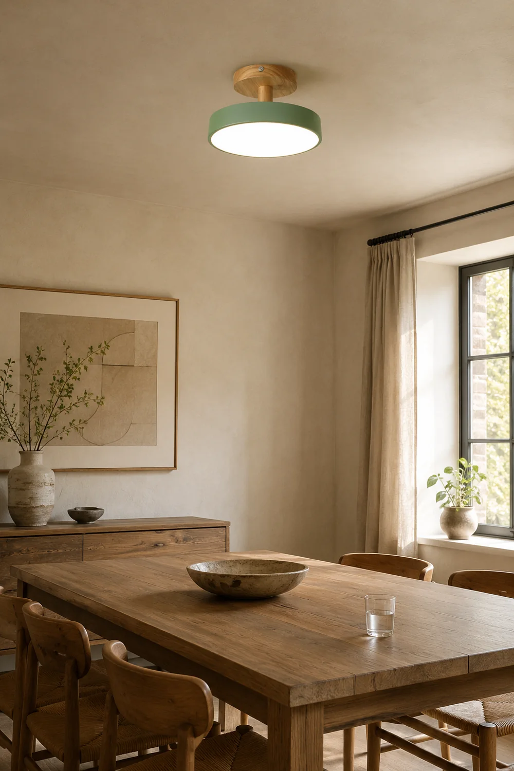 Colorful Round Flush Mount Ceiling Light - Lumpaz