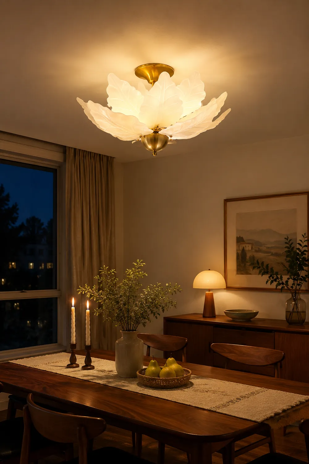 Leaf Glass Ceiling Lamp - Lumpaz