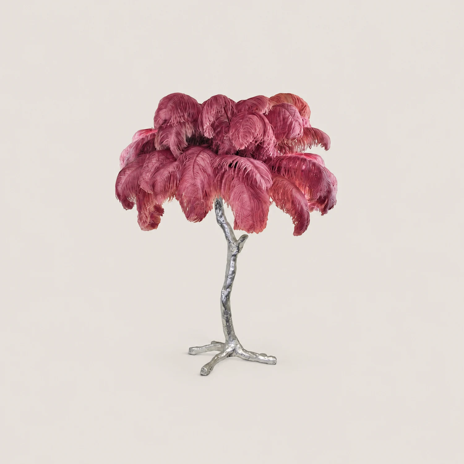 Ostrich Feather Table Lamp - Lumpaz