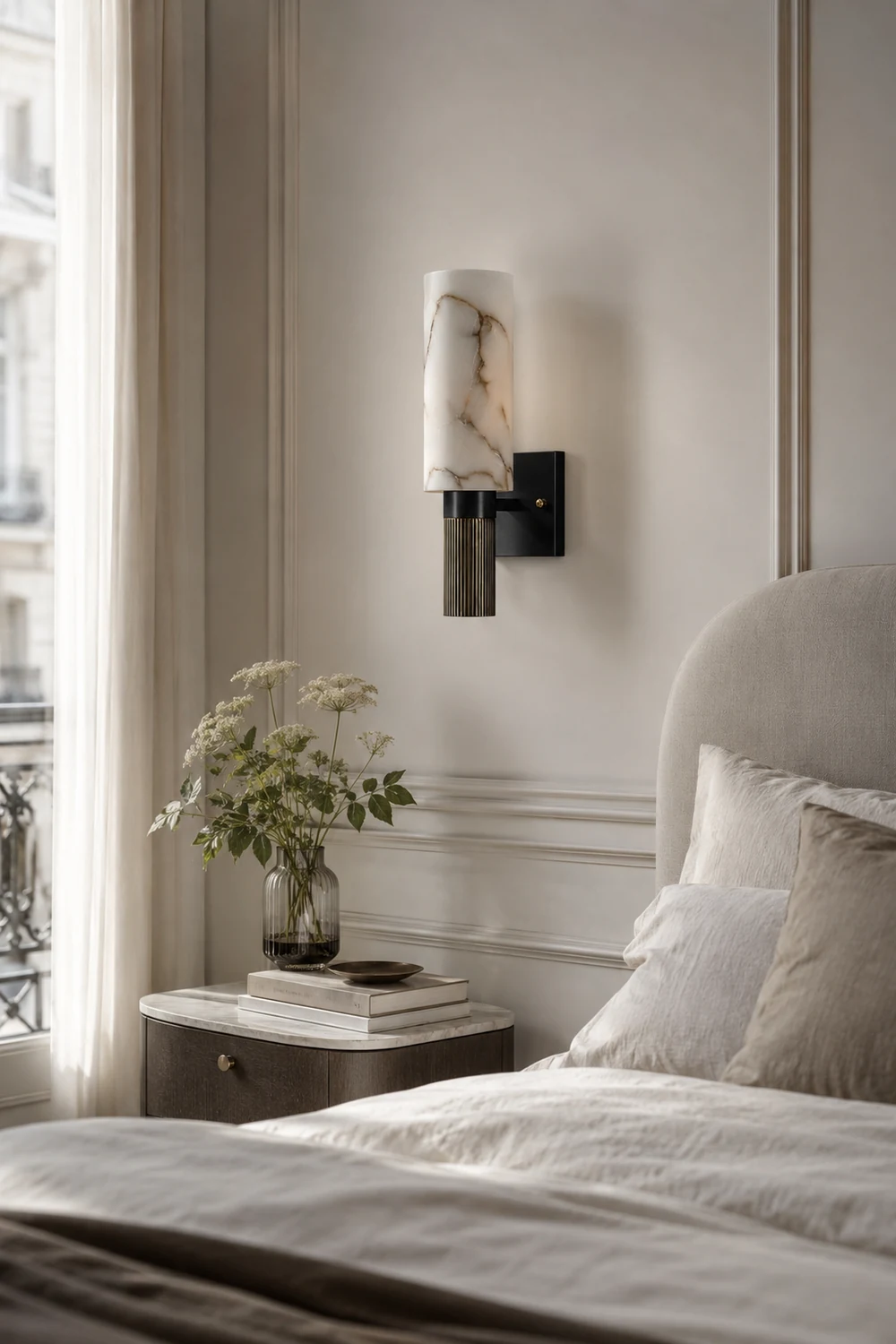 Torch Alabaster Wall Lamp - Lumpaz