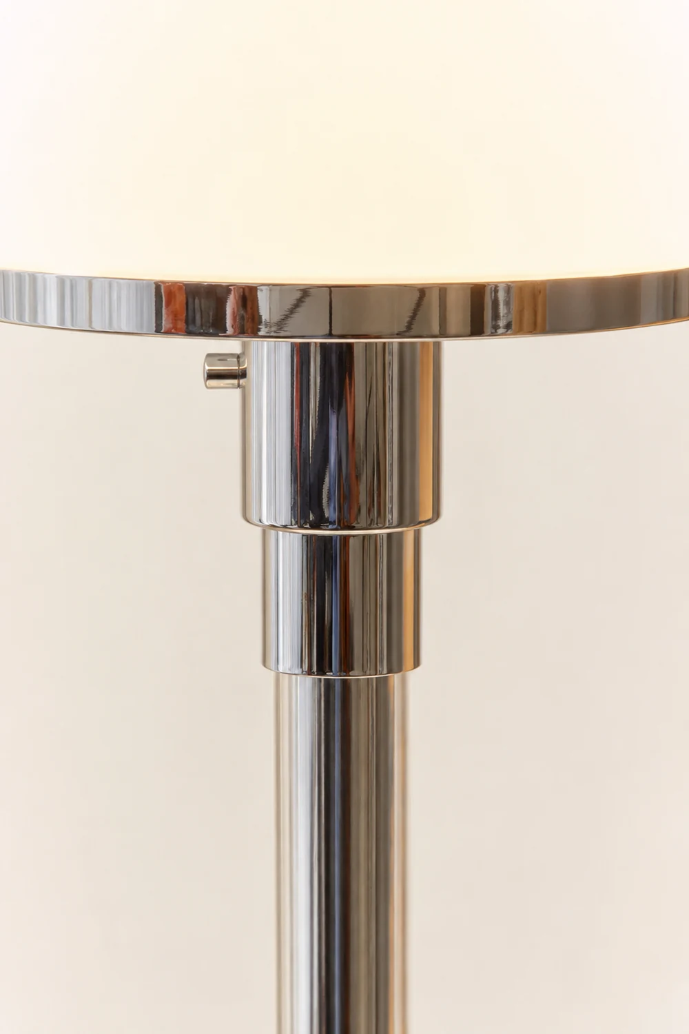 Hemispherical Chrome Table Lamp - Lumpaz