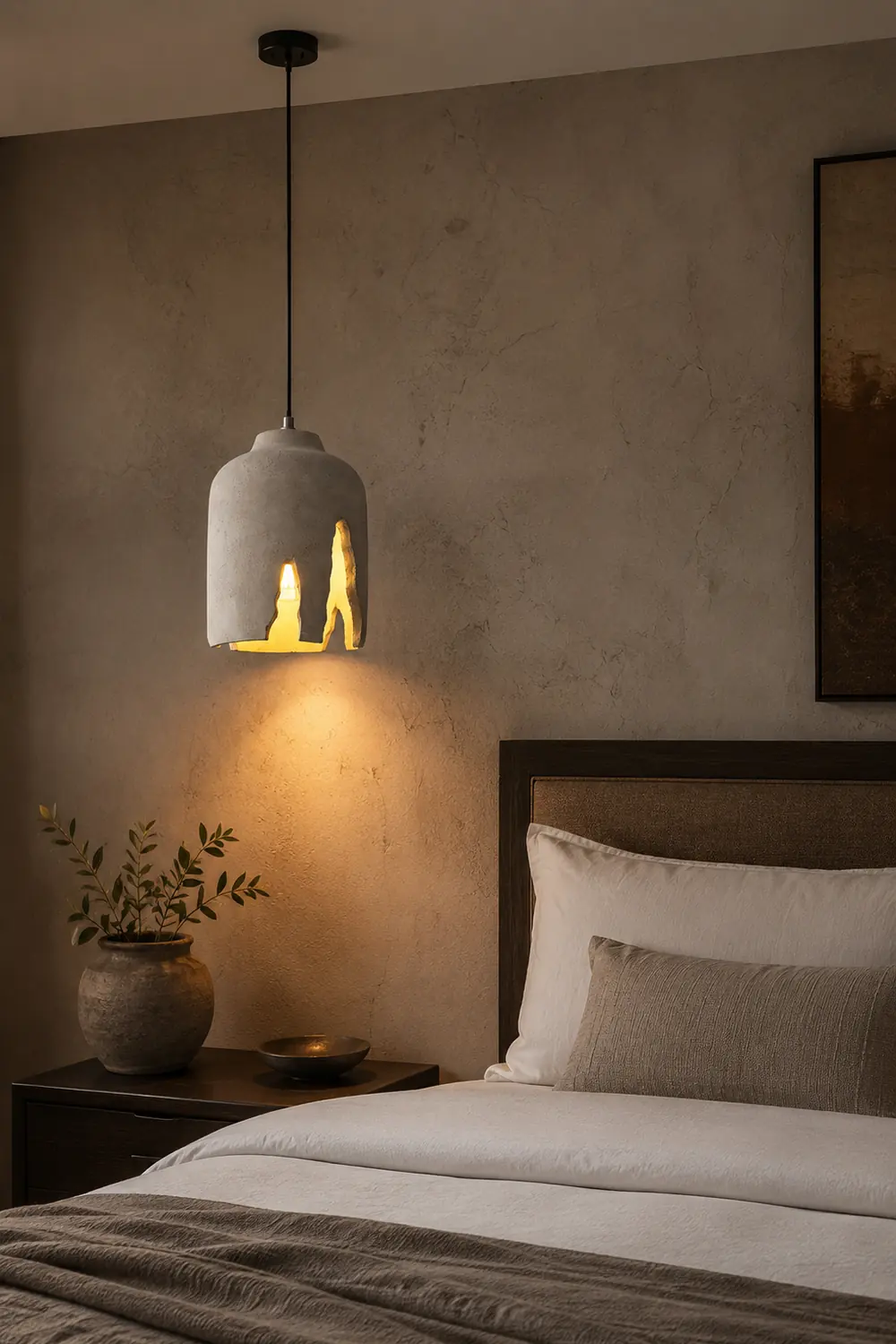 Cement Hanging Lamp - Lumpaz