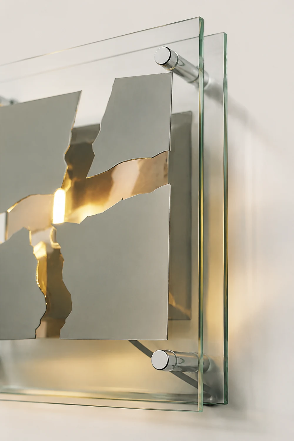Square Glass Table Lamp - Lumpaz
