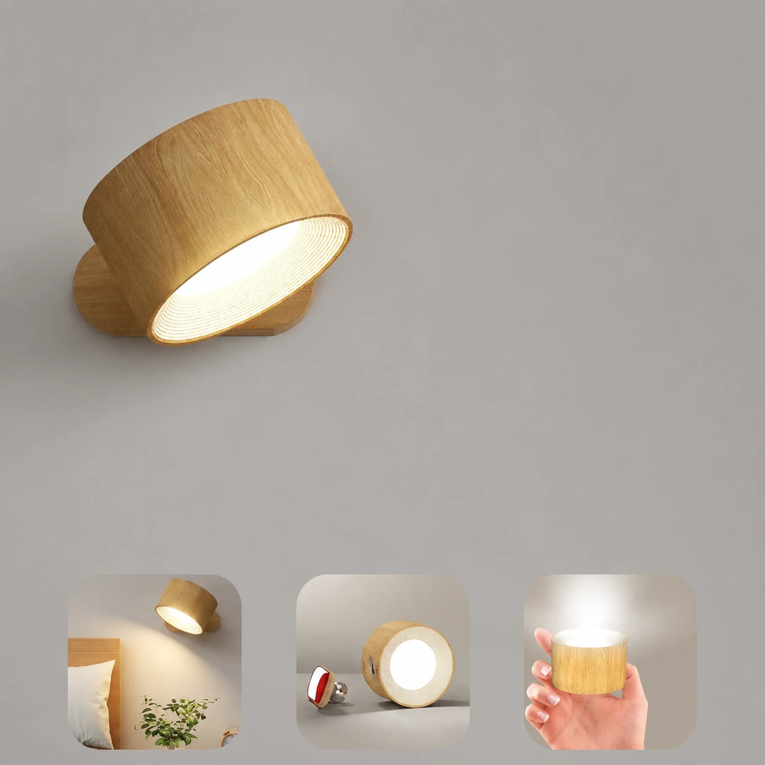Modern LED Rotation Mini Wall Light - Lumpaz