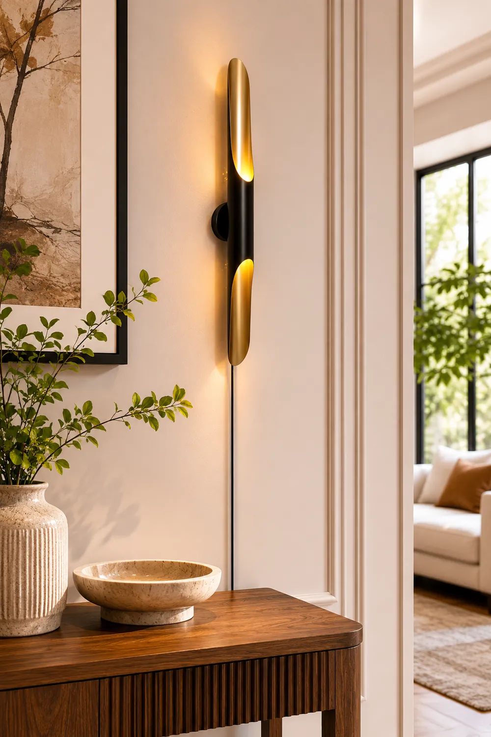 Coltrane Plug In Wall Lamp - Lumpaz