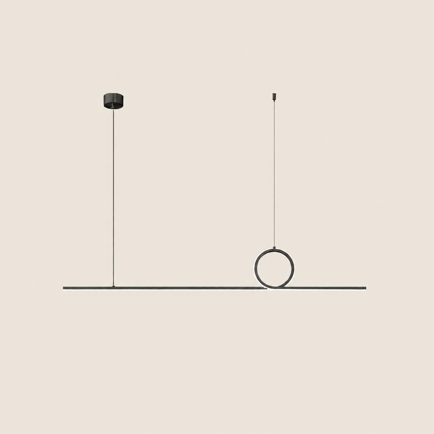 Centre Loop Linear Pendant Lamp - Lumpaz