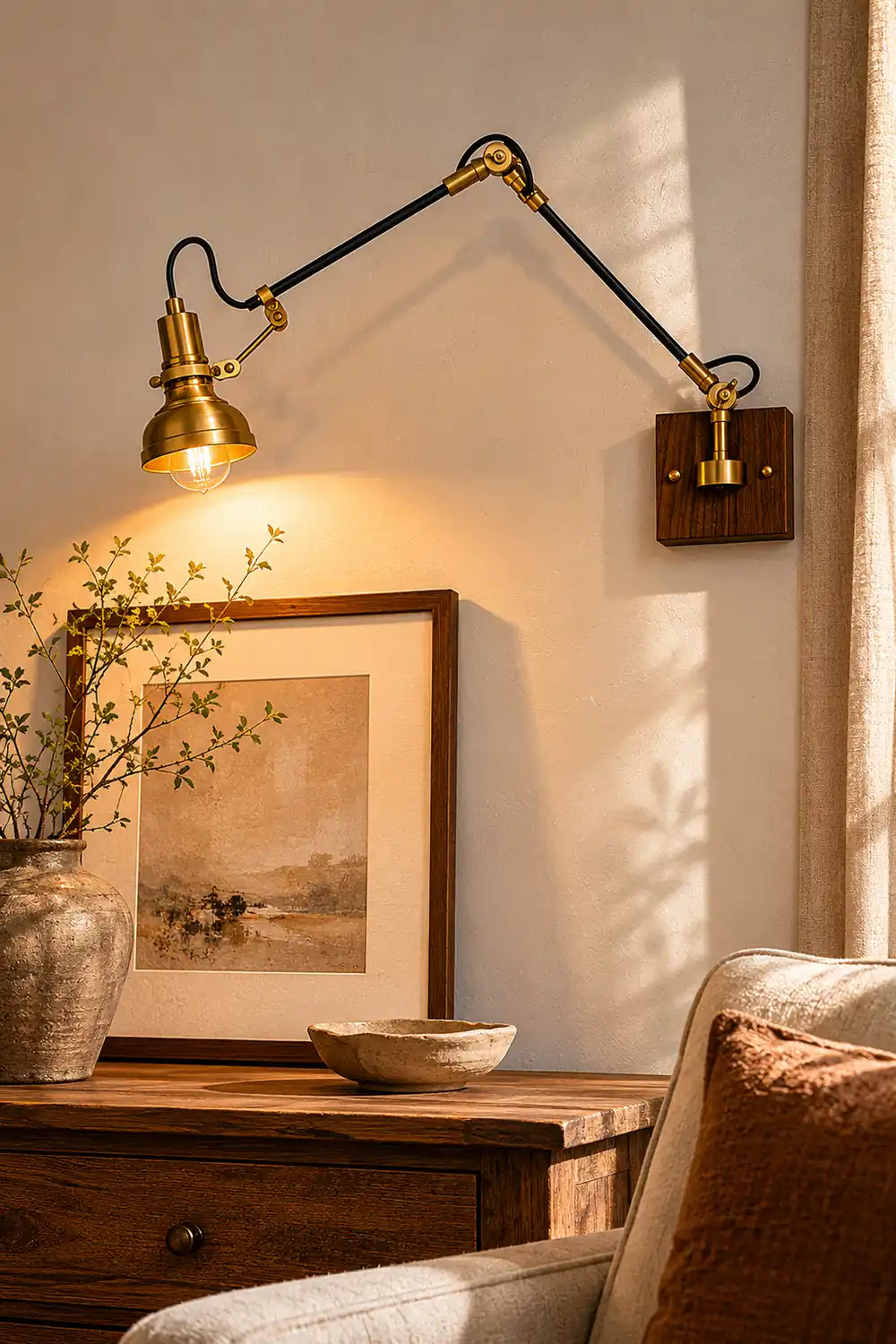 Kane Swing Arm Wall Lamp - Lumpaz