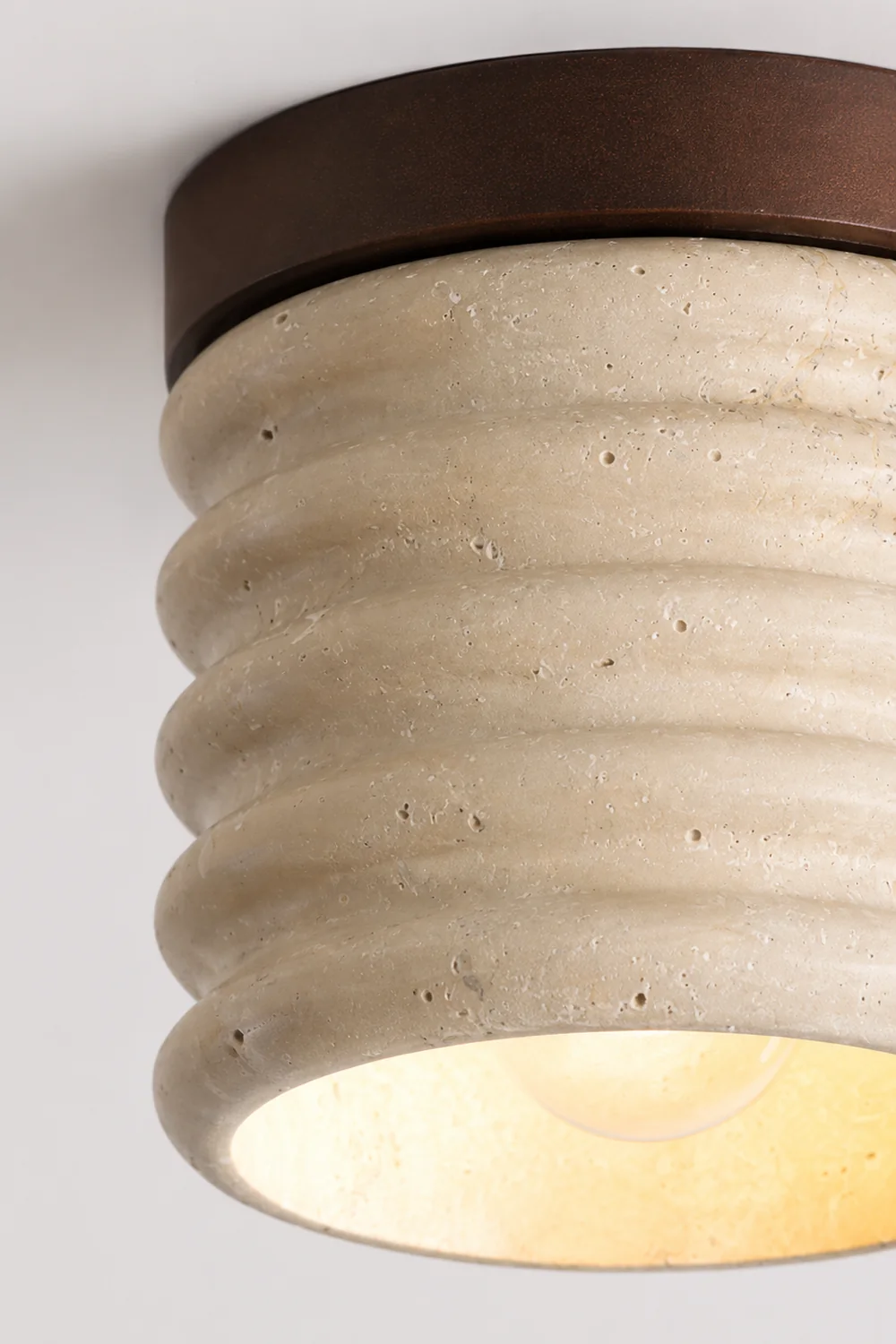 Vaarnii Travertine Ceiling Lamp - Lumpaz