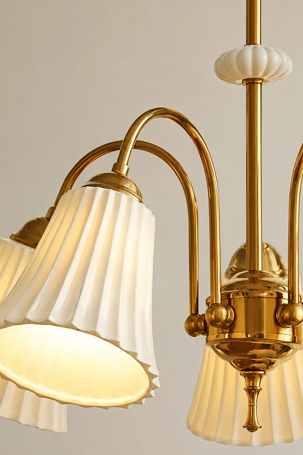 Asea Brass Chandelier - Lumpaz