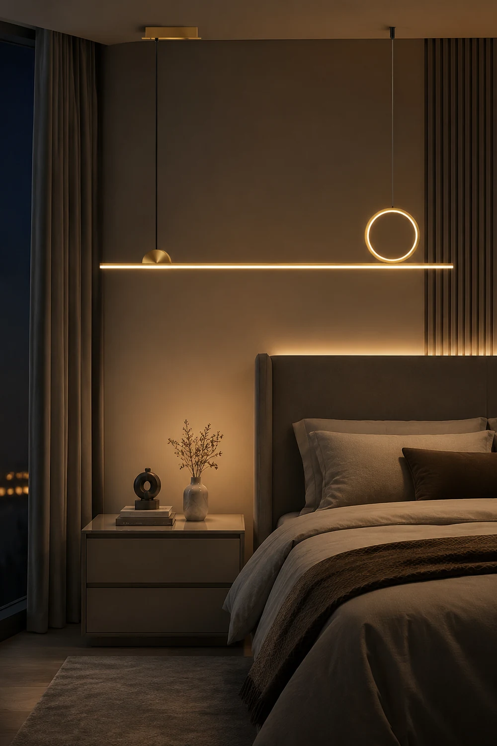 Circle Linear Pendant Lamp - Lumpaz