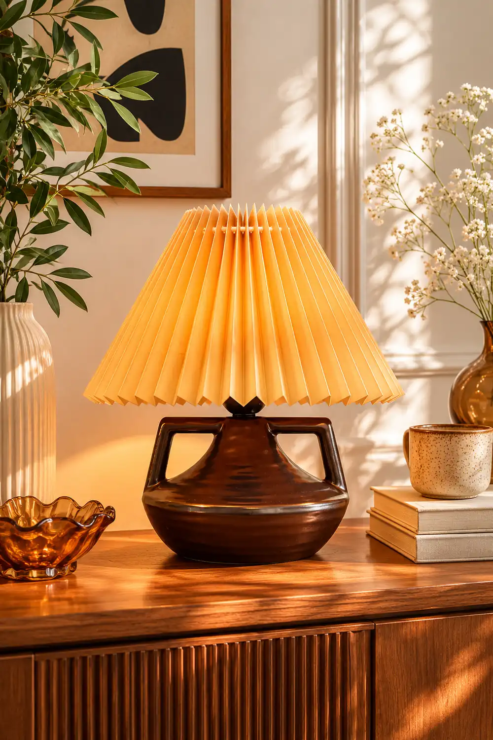 Navia Pleated Table Lamp - Lumpaz
