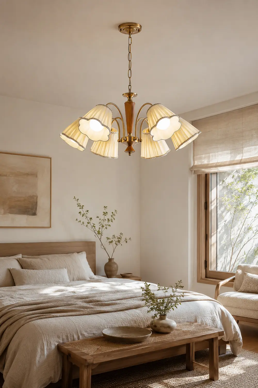 Florentine Fabric Chandelier - Lumpaz