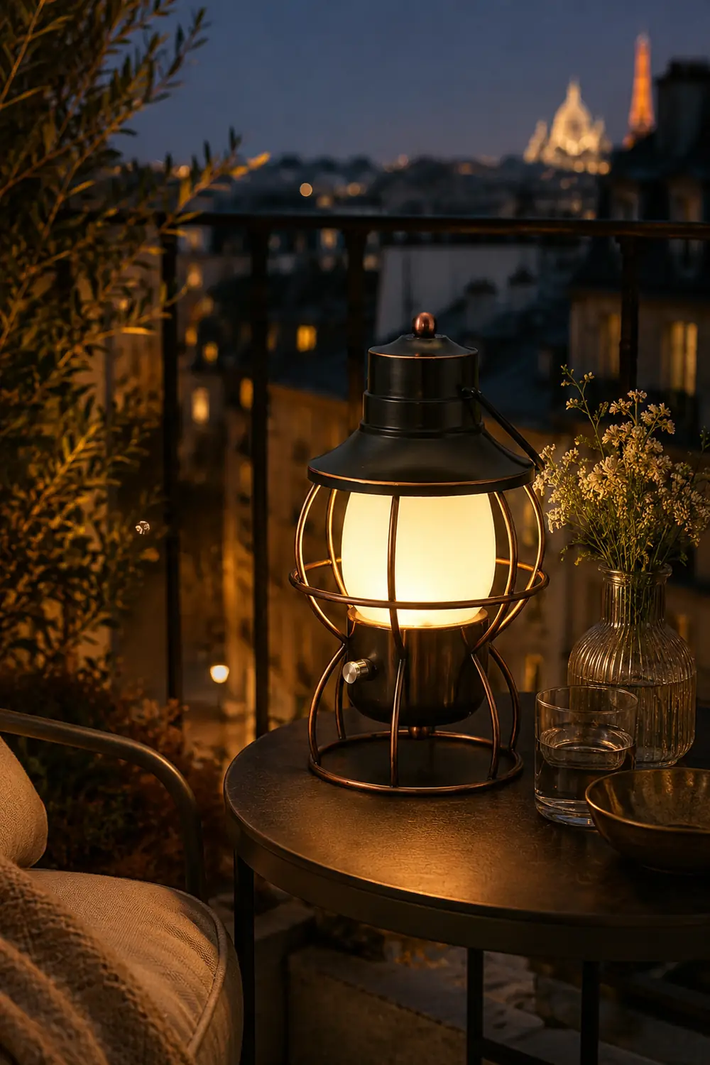 Railroad Lantern Table Lamp - Lumpaz