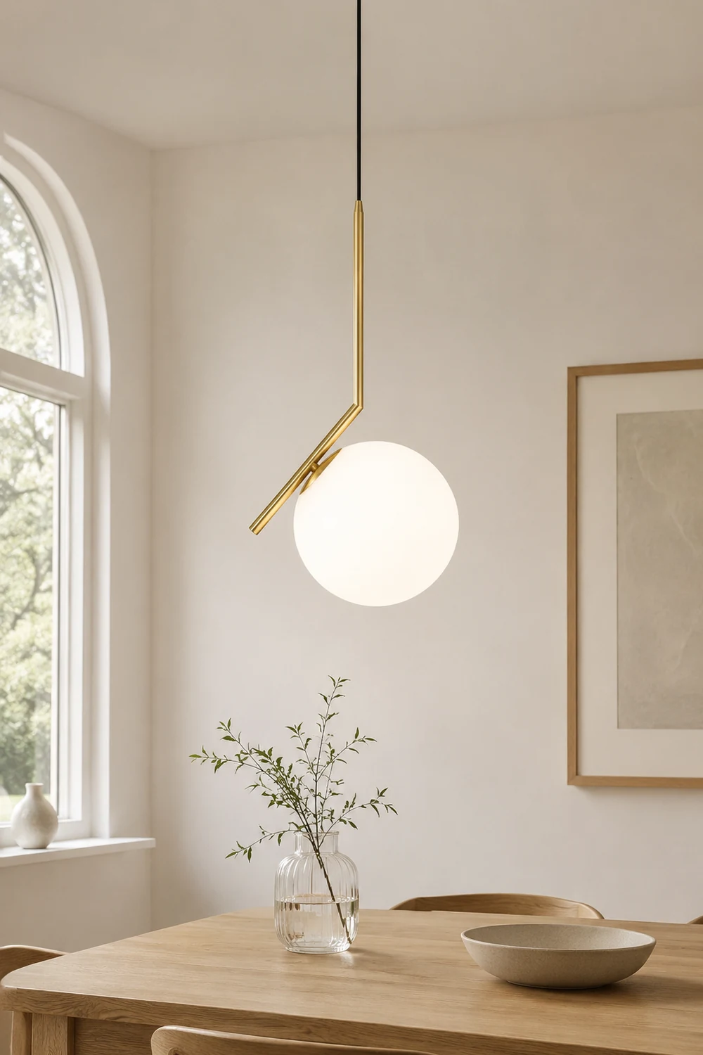 Corner Round Pendant Light - Lumpaz