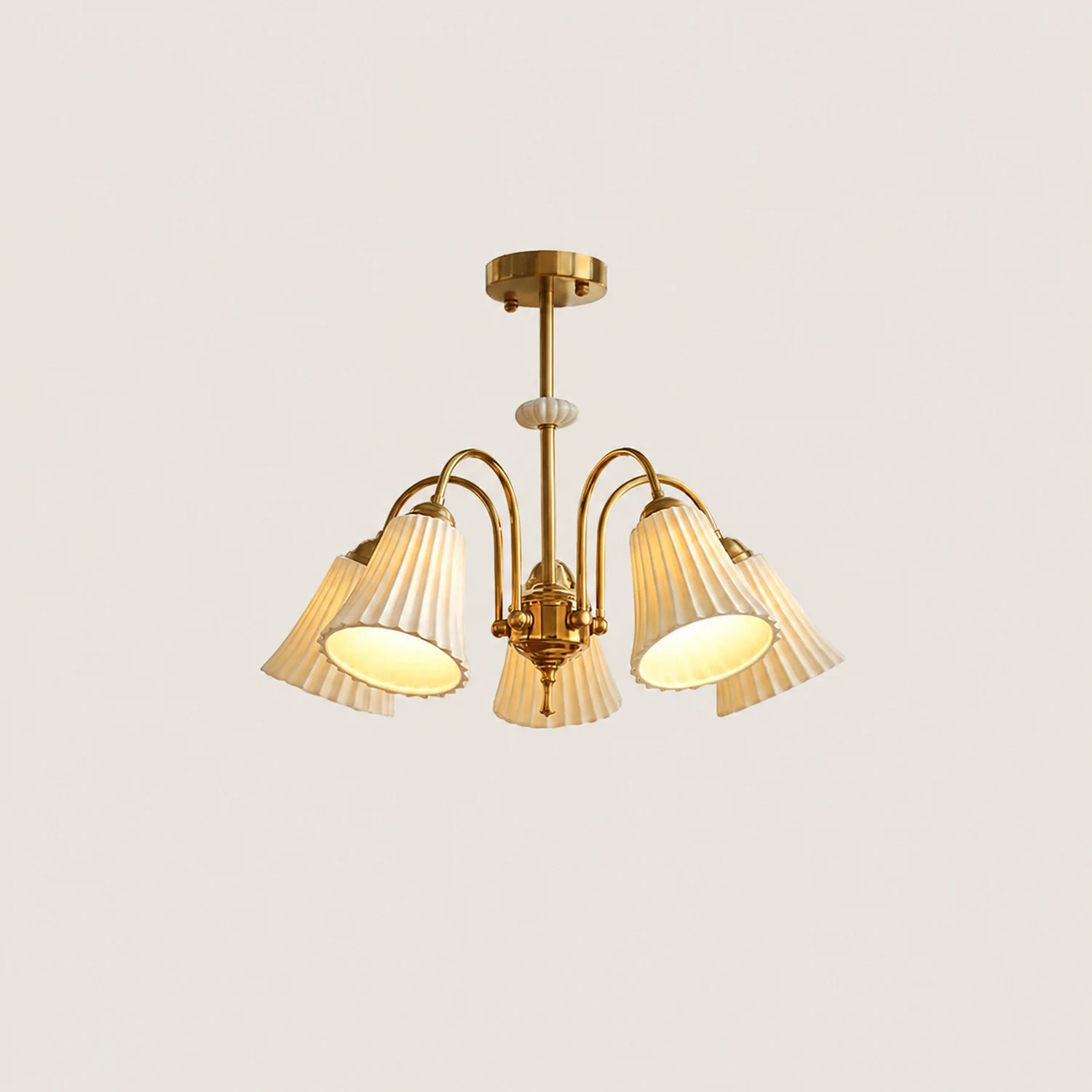 Asea Brass Chandelier - Lumpaz
