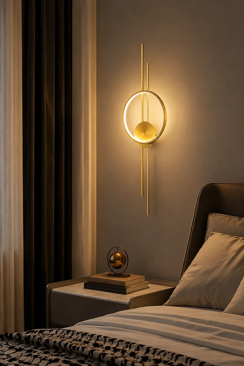 Circle And Line Wall Lamp - Lumpaz