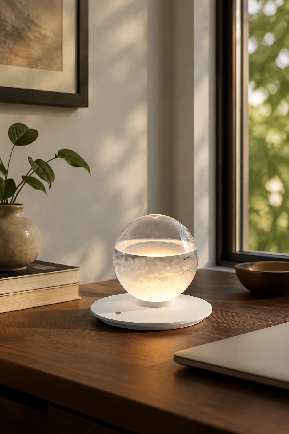 Storm Bottle Built-in Battery Table Lamp - Lumpaz