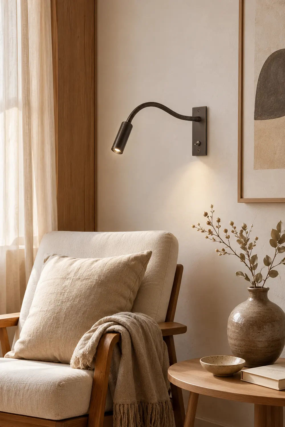 LED Bedroom Art Deco Wall Light - Lumpaz