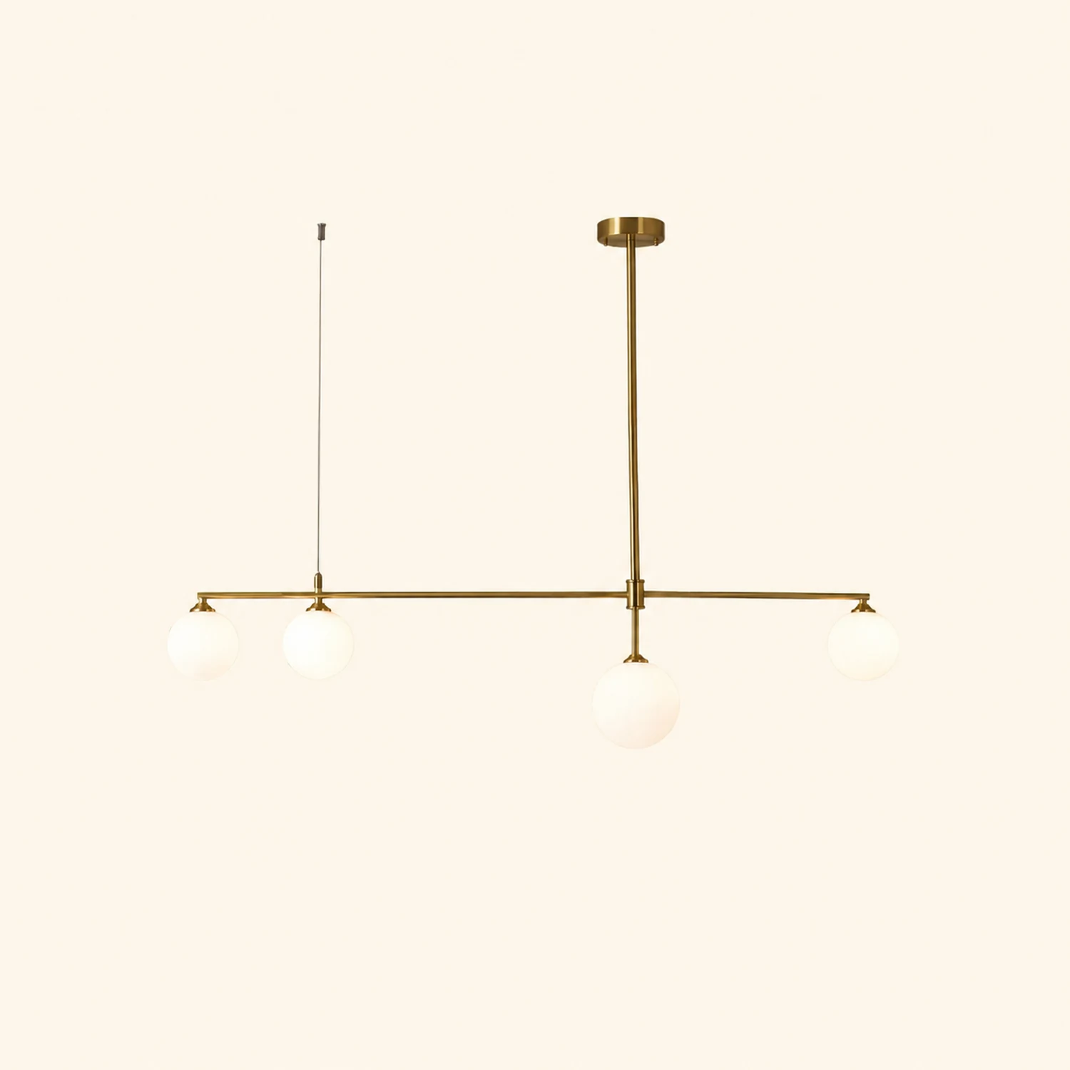Brass Globe Chandelier - Lumpaz