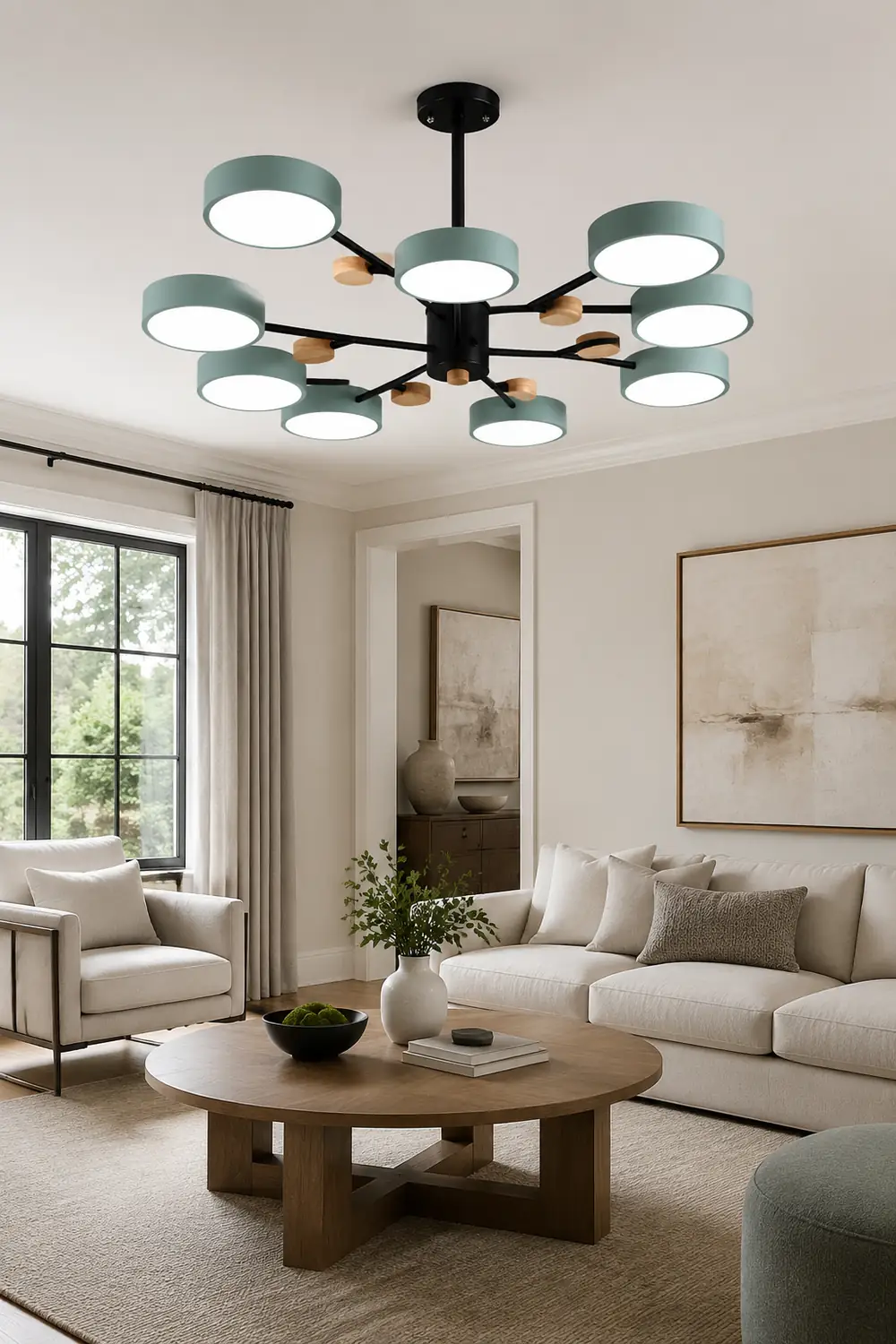 Contemporary Acrylic LED Hanging Pendant Light - Lumpaz