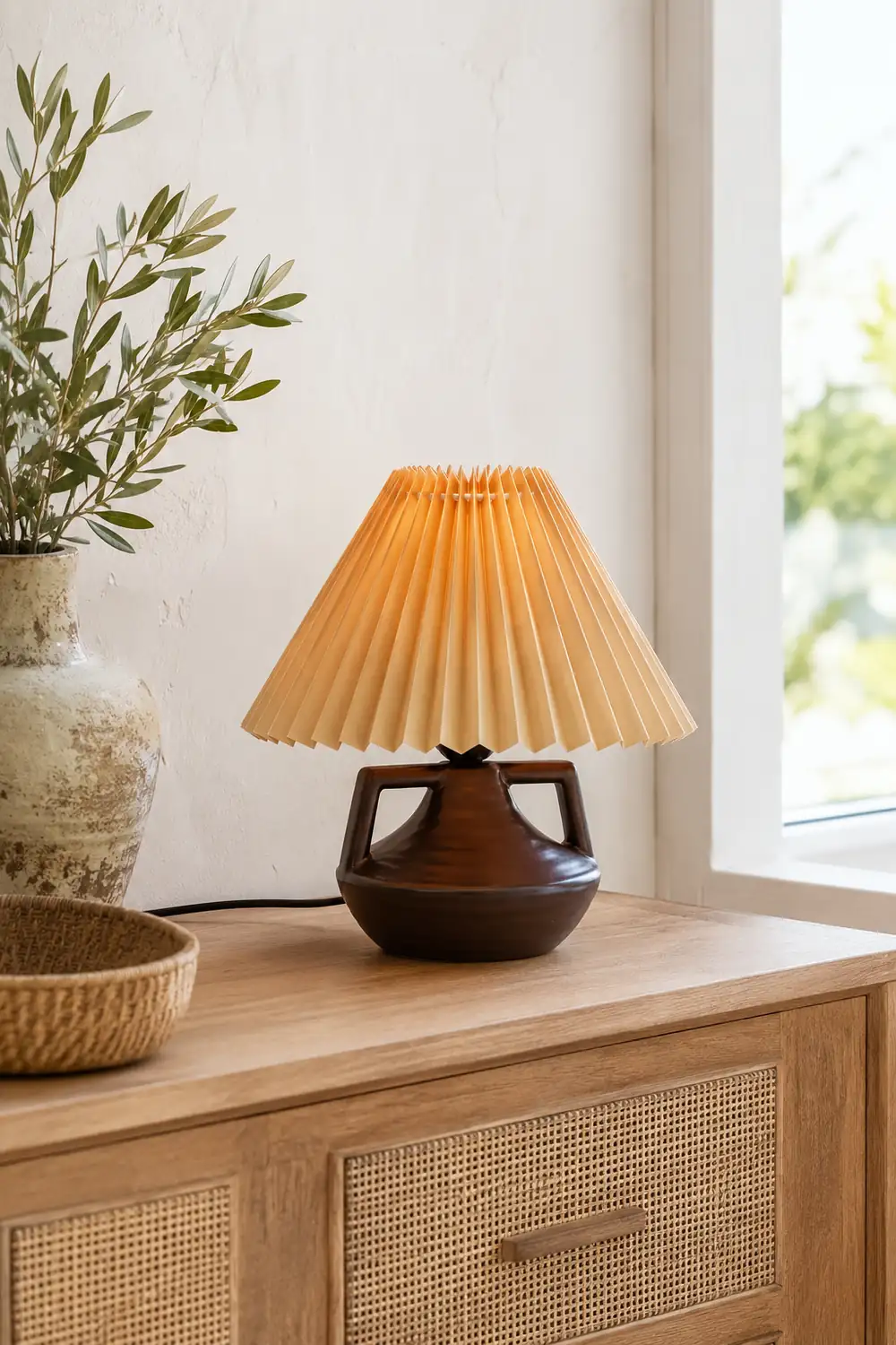 Navia Pleated Table Lamp - Lumpaz