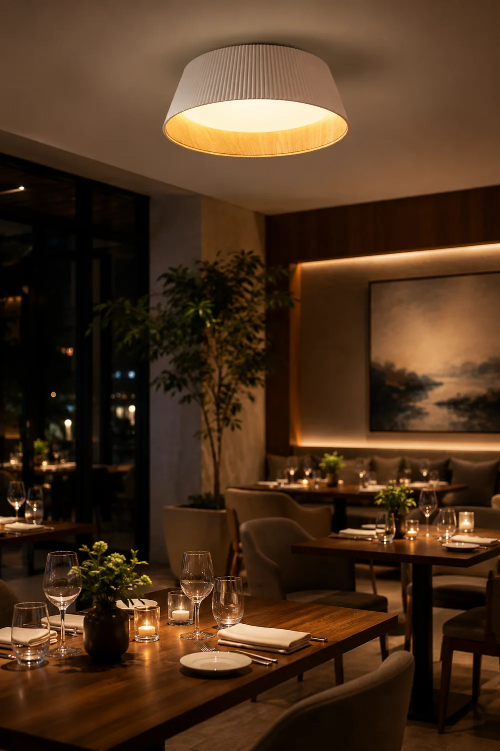 Nordic Resin Conical Ceiling Light - Lumpaz