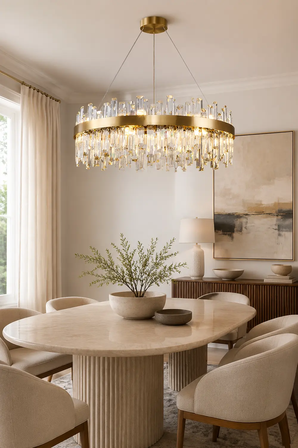 Crystal Statement Chandelier - Lumpaz