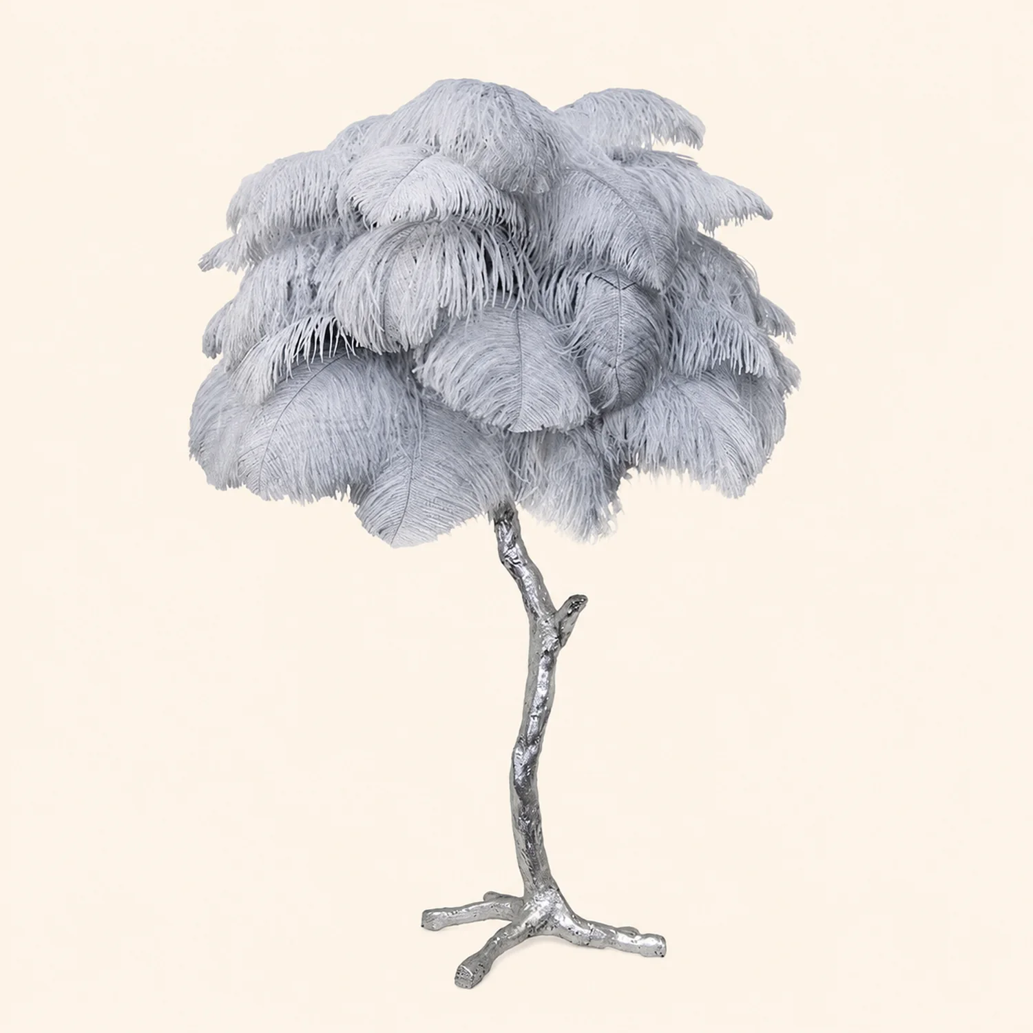 Ostrich Feather Table Lamp - Lumpaz