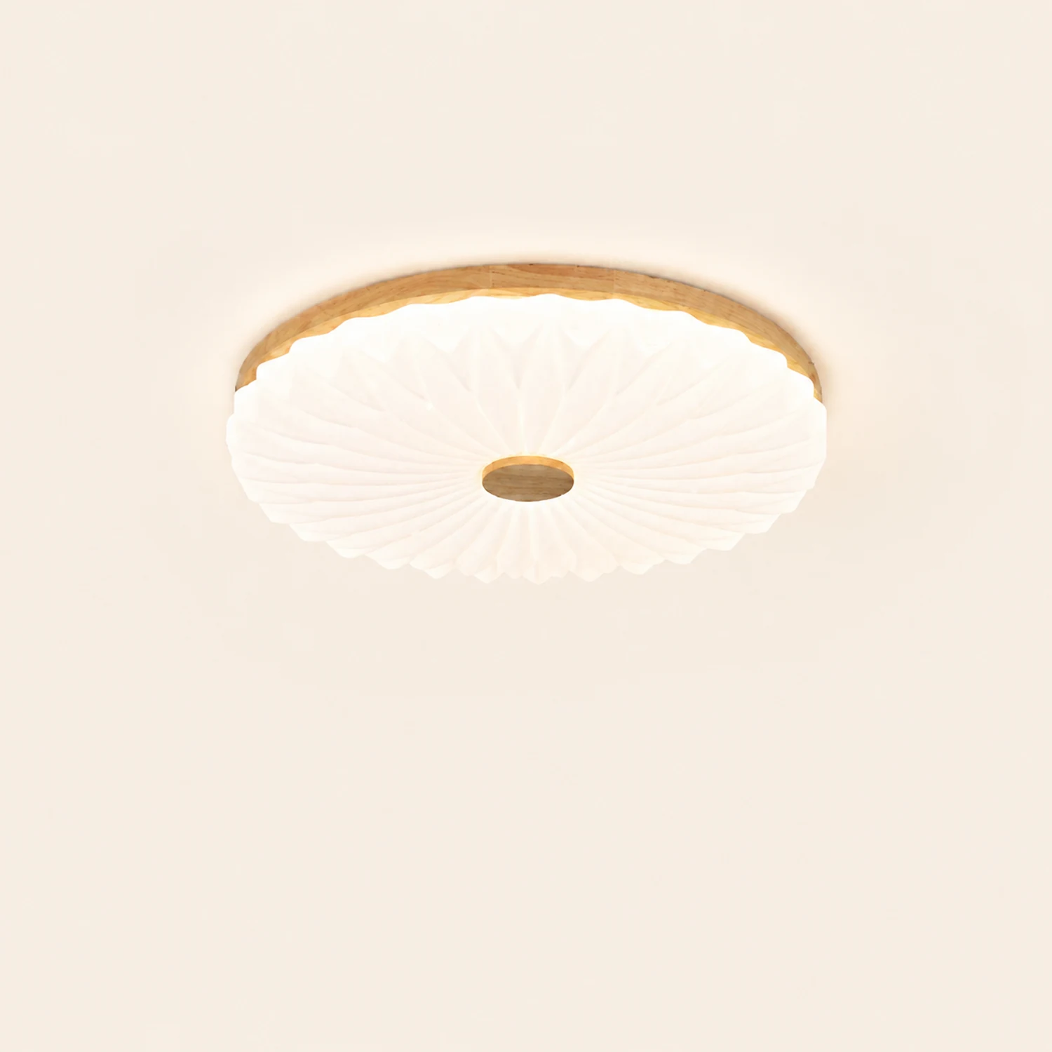 Vintage White Round LED Ceiling Light - Lumpaz
