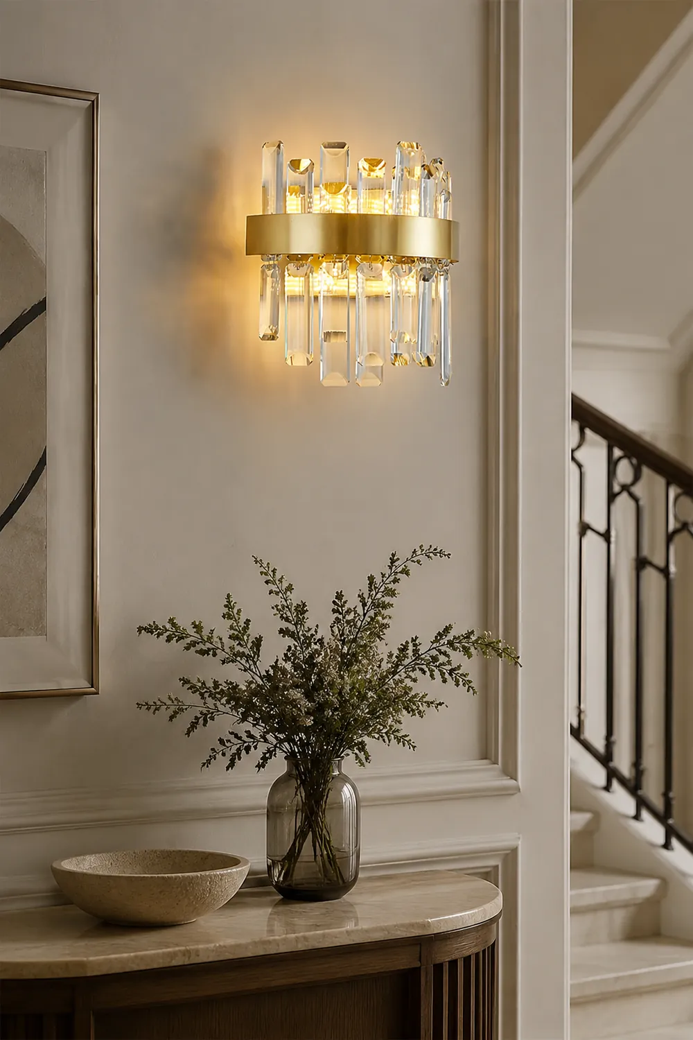 Crystal Statement Wall Lamp - Lumpaz