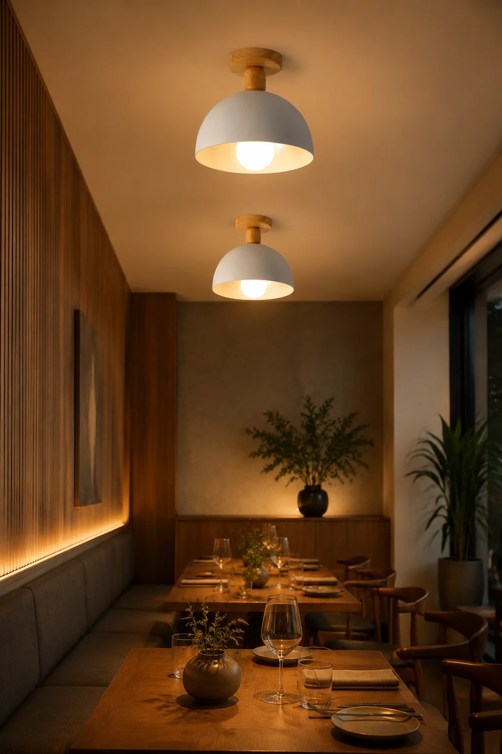 Scandinavian Simple Round Ceiling Light - Lumpaz