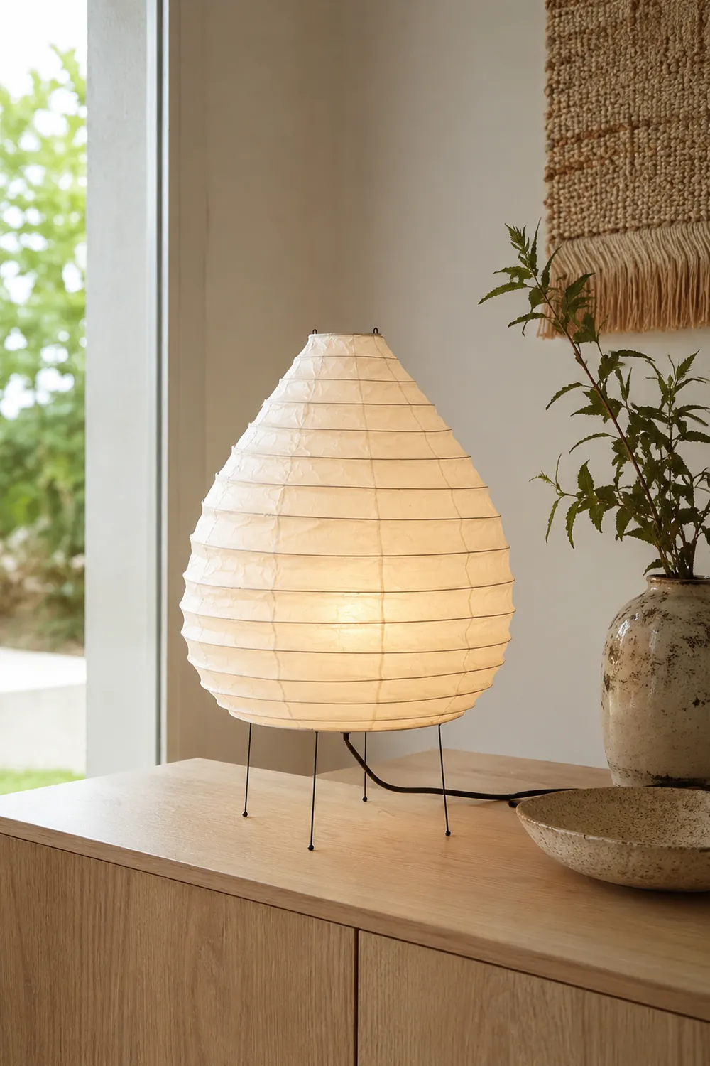 Washi Paper 22N Table Lamp - Lumpaz